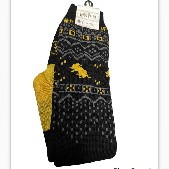 Harry Potter HUFFLEPUFF Thick Knee/Boot Socks Shoe Size 4-10 Brand New! - Picture 1 of 15